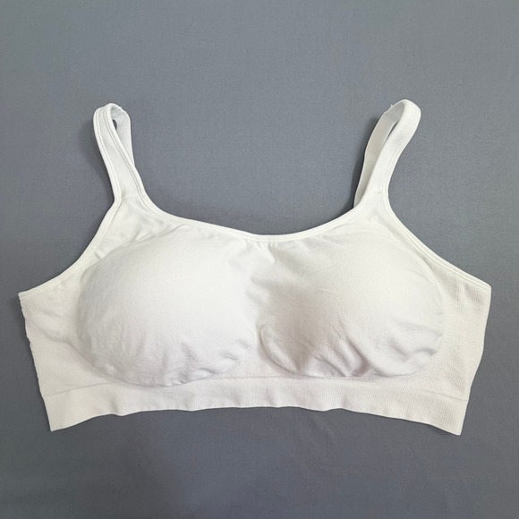 Shapermint Other - Shapermint Women Scoop Neck Bra 2XL White Wireless Seamless Athleisure Everyday